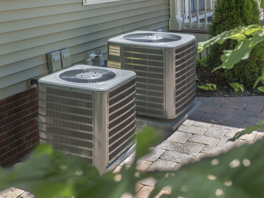 Air conditioning units outside of a home
