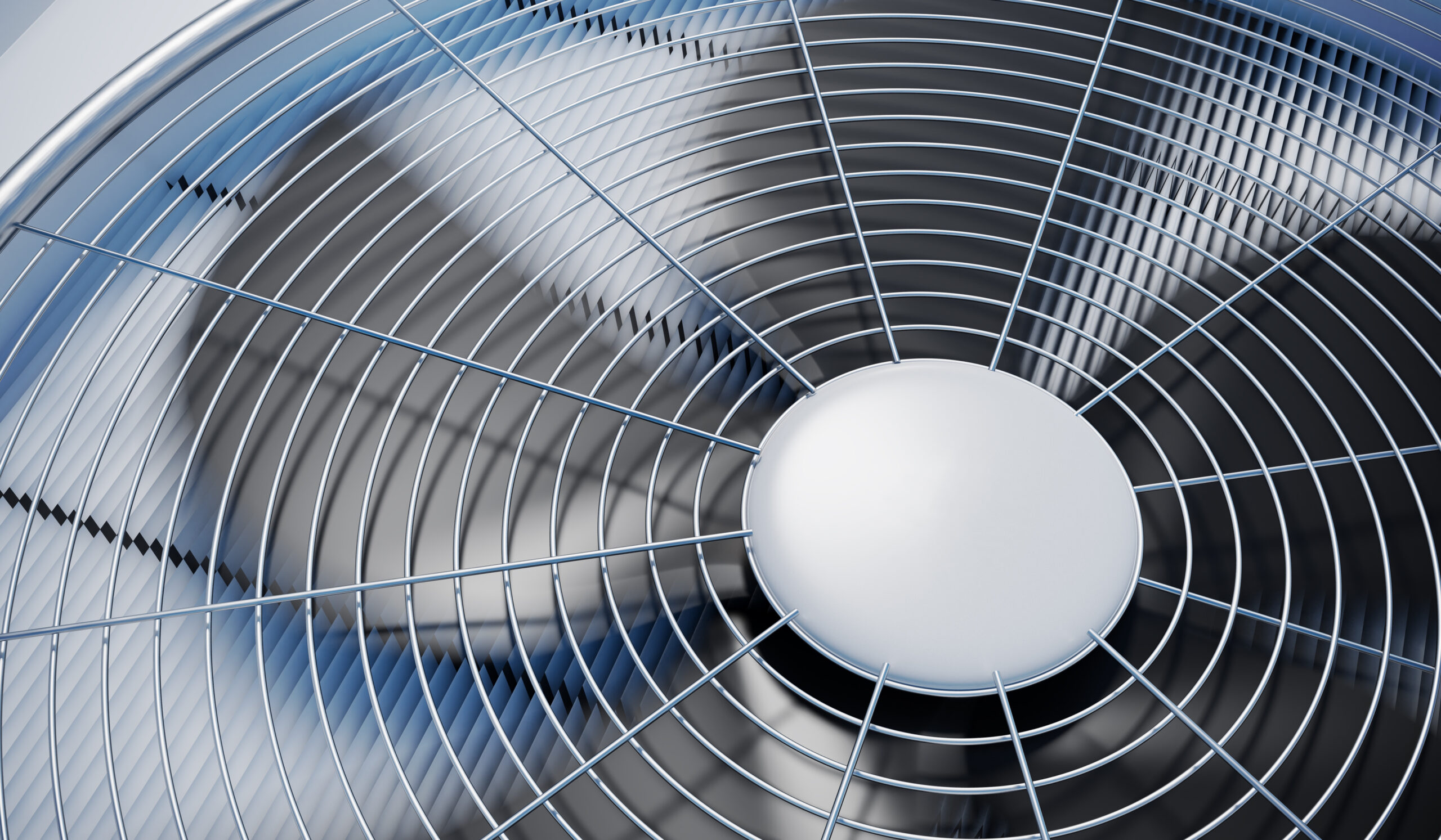 Close-up of an AC fan